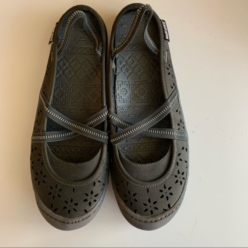 Muk Luks Erin Mary Jane Slingback Gray 10